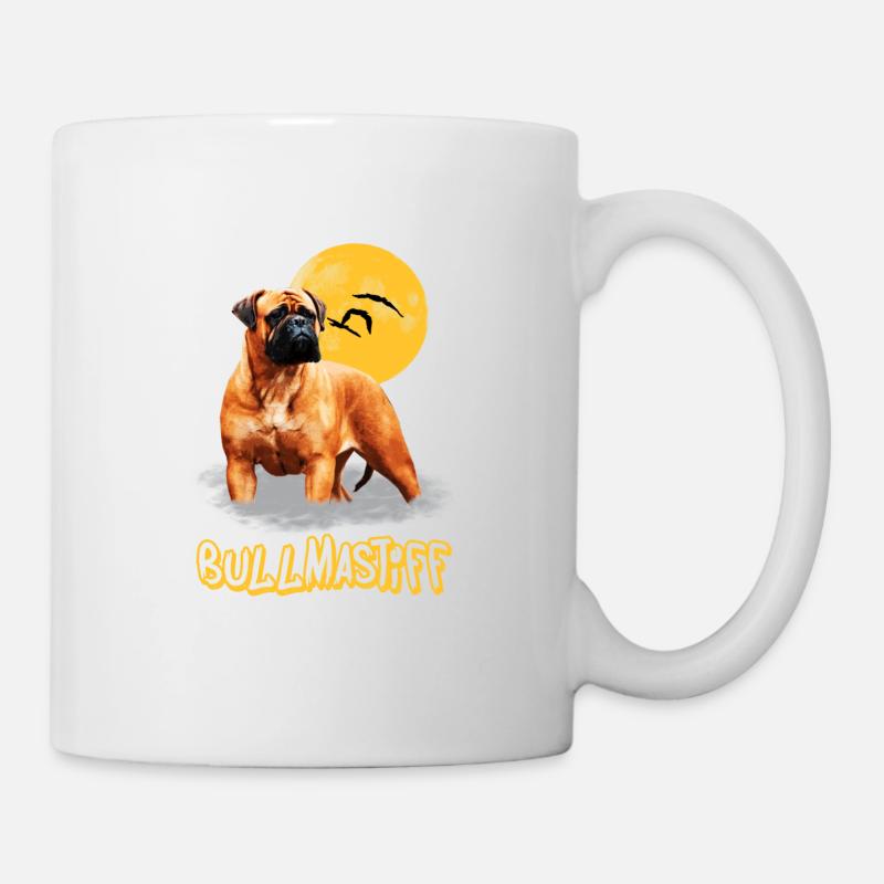 Bullmastiff - Tasse - Weiß