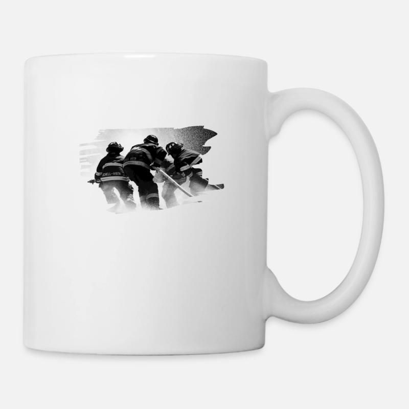 Fire brigade in action - Mug - white