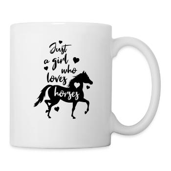Pferde Liebe - Tasse - Weiß - Rechts