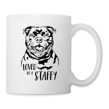 STAFFORDSHIRE BULL TERRIER loved a Staffy Wilsigns - Mug - white - Right