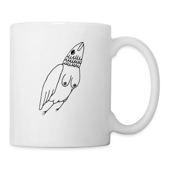 Boob Bird - Tasse - Weiß - Rechts