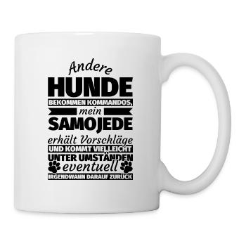Samojede Hund Geschenke - Tasse - Weiß - Rechts