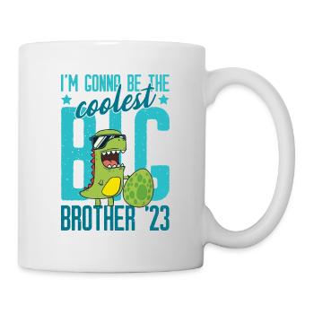Dinosaurier Dino Jungs Coolster Großer Bruder 2023 - Tasse - Weiß - Rechts