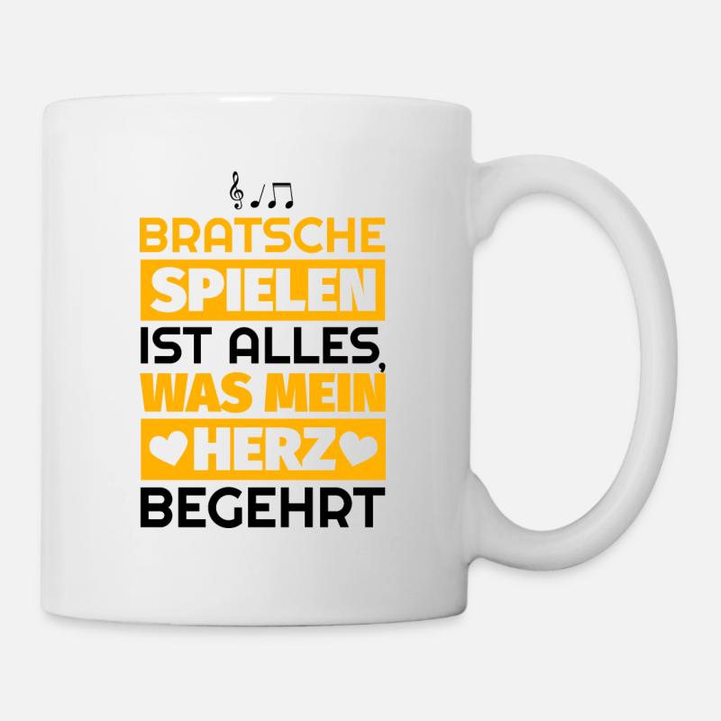 Bratsche Geschenke - Tasse - Weiß