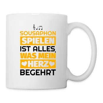 Sousaphon Geschenke - Tasse - Weiß - Rechts