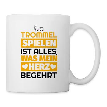 Trommel Geschenke - Tasse - Weiß - Rechts
