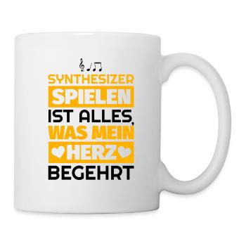 Synthesizer Geschenke - Tasse - Weiß - Rechts