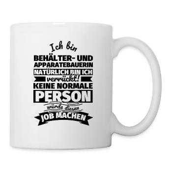 Behälter- und Apparatebauerin Geschenke - Tasse - Weiß - Rechts