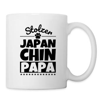 Japan Chin lustig Herrchen Hund - Tasse - Weiß - Rechts