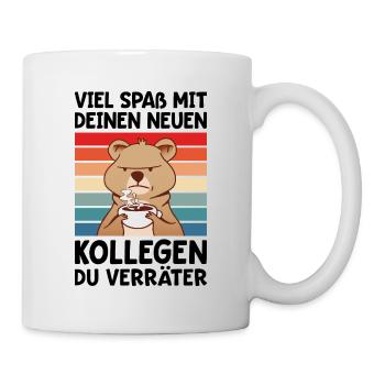 Jobwechsel Kollege verabschieden Arbeitskollege - Tasse - Weiß - Rechts