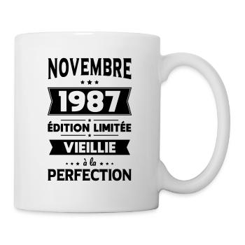 Anniversaire 35 ans - Novembre 1987 Perfection - Mug blanc - blanc - Droite
