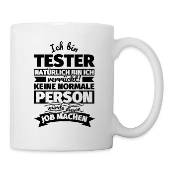 Tester Geschenke - Tasse - Weiß - Rechts