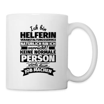 Helferin Veranstaltungsservice Geschenke - Tasse - Weiß - Rechts