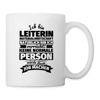 Leiterin Materialwirtschaft Geschenke - Tasse - Weiß - Rechts
