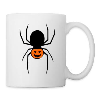 Spinne Halloween Kostüm - Tasse - Weiß - Rechts