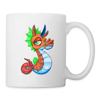 Cute Seahorse Unicorn Seahorse Gift - Mug - white - Right