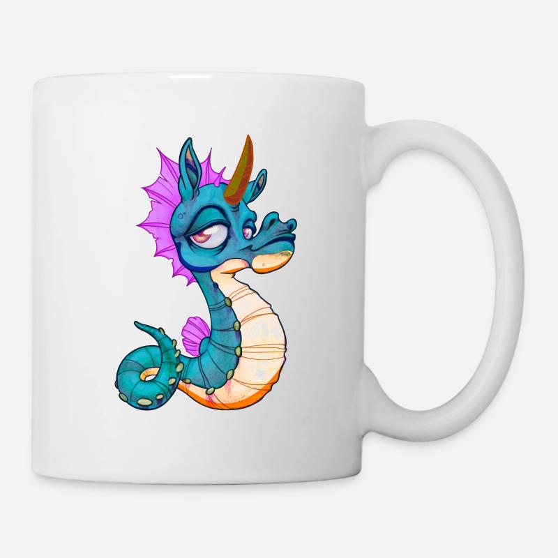 Niedliches Seepferd Einhorn Seepferdchen Geschenk - Tasse - Weiß