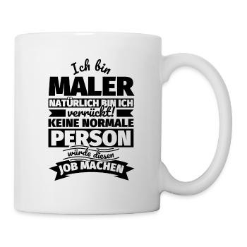 Maler Geschenke - Tasse - Weiß - Rechts