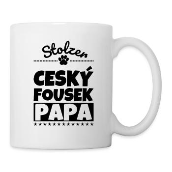 Ceský Fousek lustig Herrchen Hund - Tasse - Weiß - Rechts