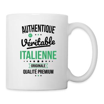 Authentique et véritable Italienne - Originale - Mug blanc - blanc - Droite