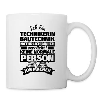 Technikerin Bautechnik Geschenke - Tasse - Weiß - Rechts