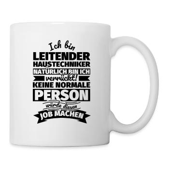 Leitender Haustechniker Geschenke - Tasse - Weiß - Rechts
