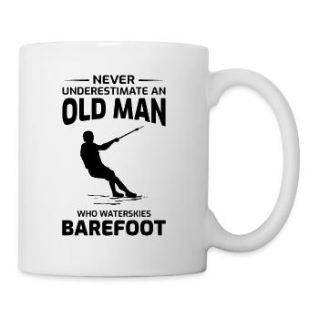 Ski pieds nus Sports nautiques Bateau à moteur Papa Grand-père - Mug blanc - blanc - Droite