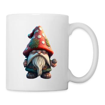 Sleepy dwarf with toadstool hat children - Mug - white - Right