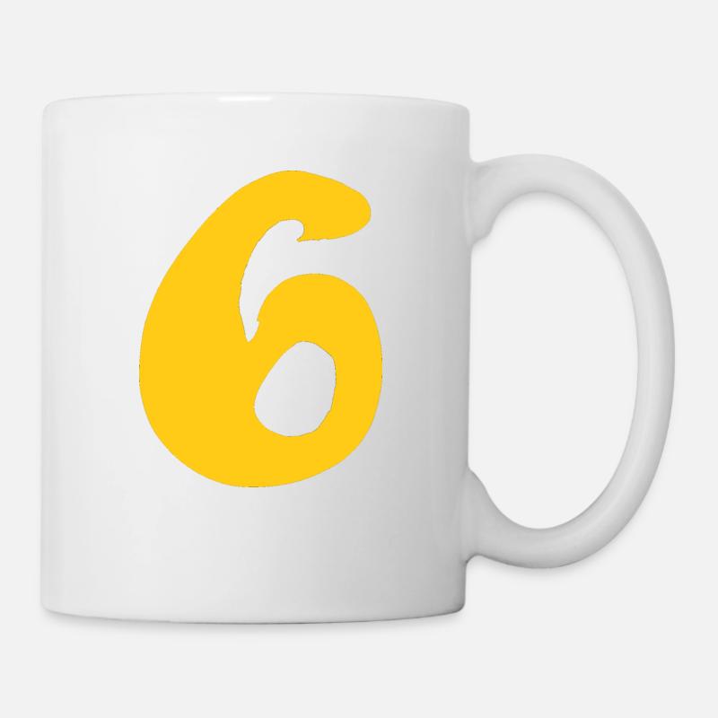 Number 6 Manuscript - Mug - white