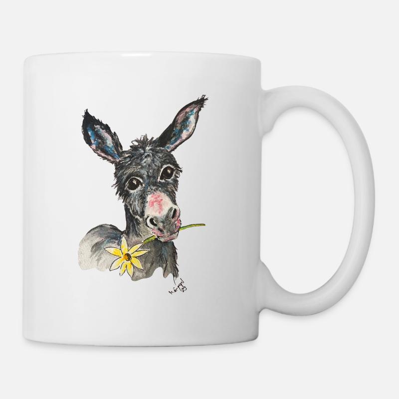 Esel "Bruno" - Tasse - Weiß