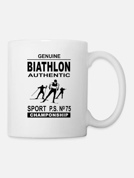 Biathlon - Biathlète - Mug blanc - blanc