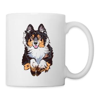 Australian Shepherd Black Tricolor - Mug - white - Right
