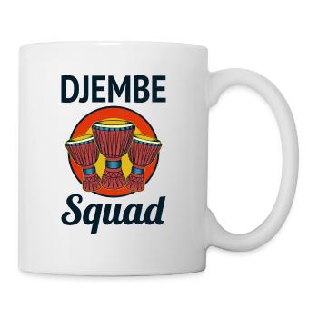 Djembe Squad Schlagzeuger Musik Schlagzeuger Musiker - Tasse - Weiß - Rechts