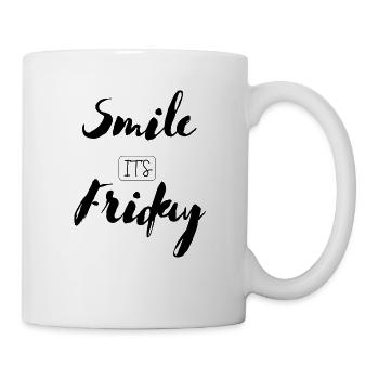 Smile It's Friday - Tasse - Weiß - Rechts