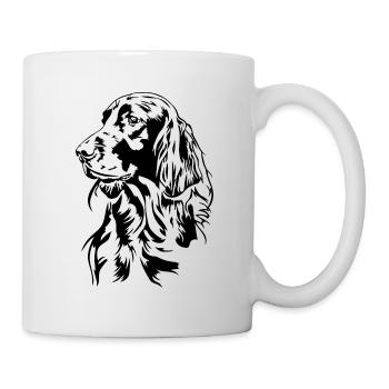Setter irlandais Chien de chasse Chiens de chasse Chiens Wilsigns - Mug blanc - blanc - Droite