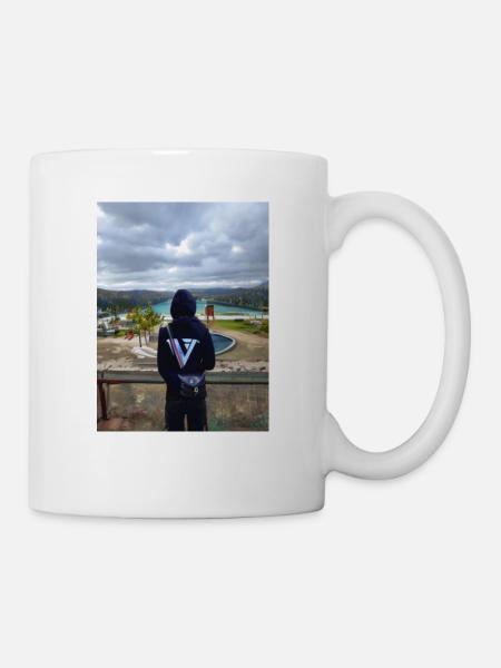 "L'Éternel Observateur : Homme et Histoire à Versa - Mug blanc - blanc