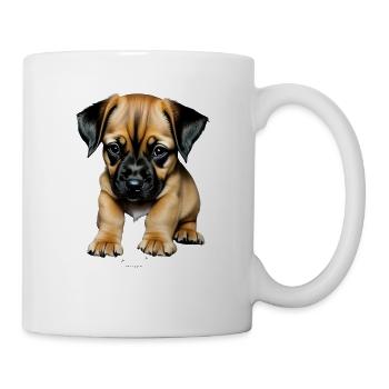 Puppy Cute - Tasse - Weiß - Rechts