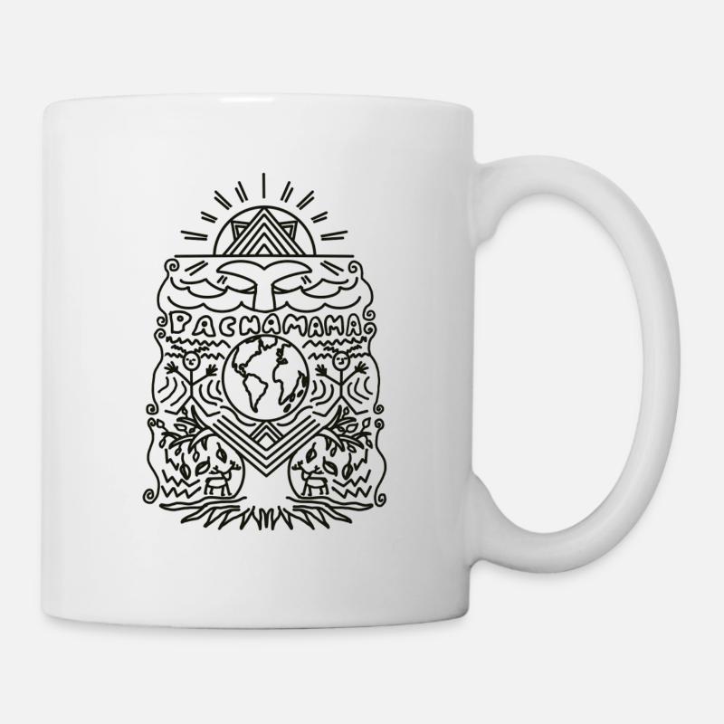 Pacha Mama Sauvez la planète - Mug blanc - blanc