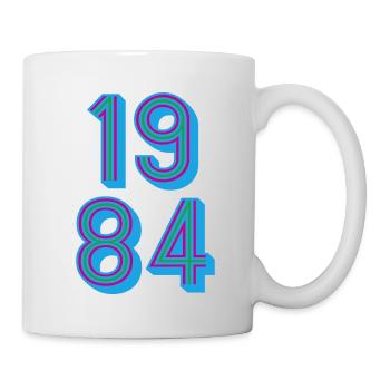 1984 Année de naissance | Couleurs changeantes - Mug blanc - blanc - Droite