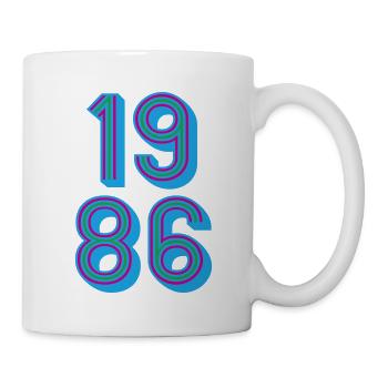 1986 Year of birth | Colors changeable - Mug - white - Right