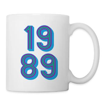 1989 Année de naissance | Couleurs changeantes - Mug blanc - blanc - Droite