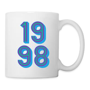 1998 Geburtsjahr | Farben änderbar - Tasse - Weiß - Rechts