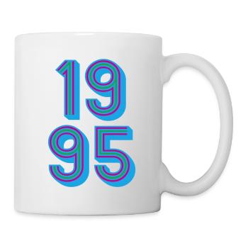 1995 Year of birth | Colors changeable - Mug - white - Right