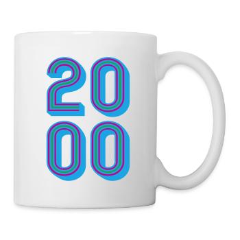 2000 Geburtsjahr | Farben änderbar - Tasse - Weiß - Rechts