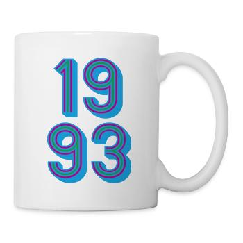1993 Année de naissance | Couleurs changeantes - Mug blanc - blanc - Droite