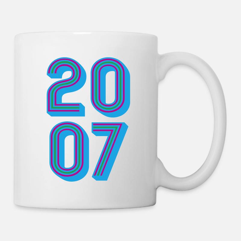 2007 Geburtsjahr | Farben änderbar - Tasse - Weiß