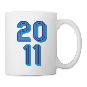 2011 Geburtsjahr | Farben änderbar - Tasse - Weiß - Rechts