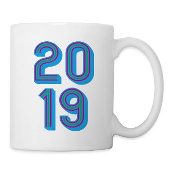 2019 Year of birth | Colors changeable - Mug - white - Right