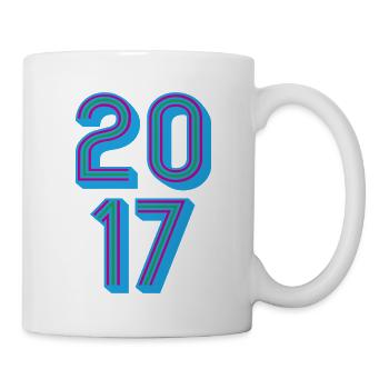 2017 Geburtsjahr | Farben änderbar - Tasse - Weiß - Rechts