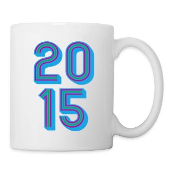 2015 Geburtsjahr | Farben änderbar - Tasse - Weiß - Rechts